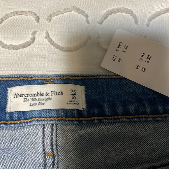 New with tags 90s straight Low rise Abercrombie jeans - Picture 11 of 14
